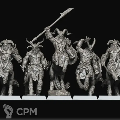 Описание картинки Centigor Herds от MrMetalHorror по цене 800руб | Свободный Рынок Миниатюр - СРМ