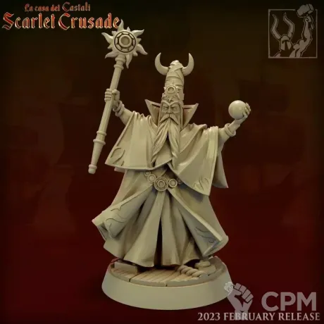 Описание картинки Master Mage / Empire Wizard / Маг / Колдун / Чарадей от MrMetalHorror по цене 275руб | Свободный Рынок Миниатюр - СРМ