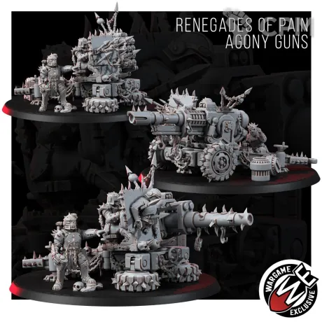 Описание картинки Renegade Agony Batteries Артиллерия Ренегатов от WastelandMiniatures по цене 1 430руб | Свободный Рынок Миниатюр - СРМ