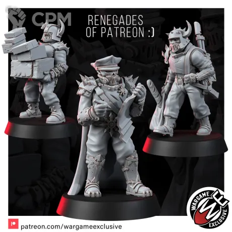 Описание картинки Renegades of patrion Ренегаты от WastelandMiniatures по цене 540руб | Свободный Рынок Миниатюр - СРМ
