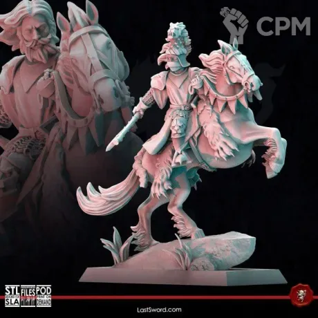 Описание картинки Bretonnian Lord / Mount Captain of the Empire от MrMetalHorror по цене 650руб | Свободный Рынок Миниатюр - СРМ