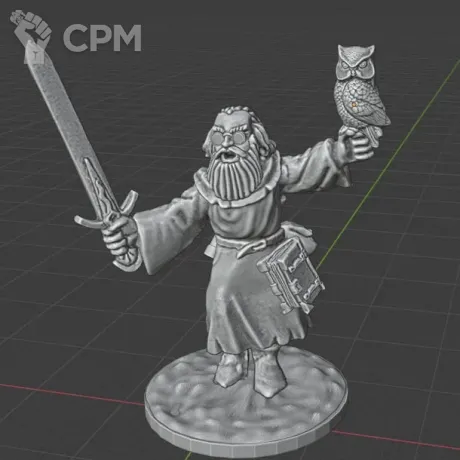Описание картинки Master Mage / Empire Wizard / Маг / Колдун / Чарадей от MrMetalHorror по цене 275руб | Свободный Рынок Миниатюр - СРМ