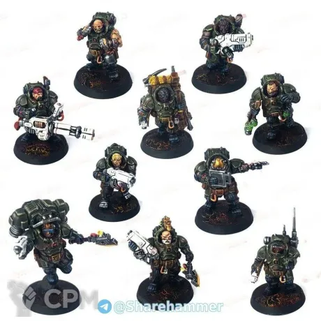 Описание картинки Space dwarfs squad от MrMetalHorror по цене 1 000руб | Свободный Рынок Миниатюр - СРМ