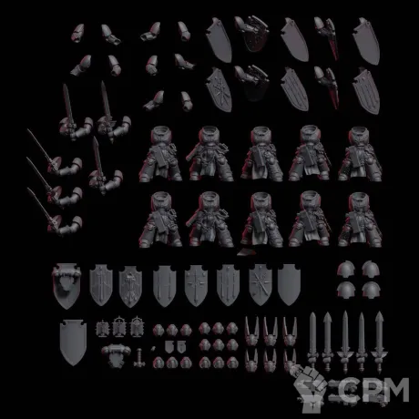Описание картинки Dark Angel Blade Squat от @Avdohaprint по цене 1 000руб | Свободный Рынок Миниатюр - СРМ