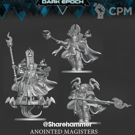Описание картинки Exalted Sorcerers of Tzeentch от Хижина Мопса по цене 1 200руб | Свободный Рынок Миниатюр - СРМ