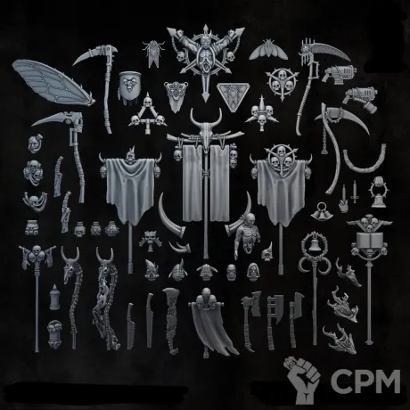 Описание картинки Death Guard upgrade от Destr по цене 1 500руб | Свободный Рынок Миниатюр - СРМ