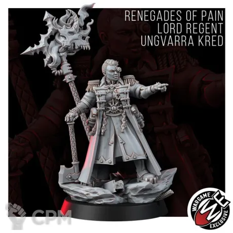 Описание картинки CHAOS LORD REGENT UNGVARRA KRED Урсула Крид Ренегат от WastelandMiniatures по цене 320руб | Свободный Рынок Миниатюр - СРМ