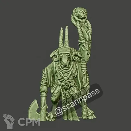 Описание картинки Great Bray-Shaman / Beastman Shaman - Скан от MrMetalHorror по цене 350руб | Свободный Рынок Миниатюр - СРМ