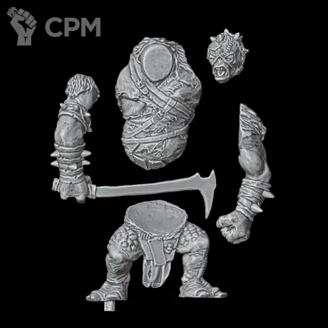 Описание картинки Hill Troll Chieftain Buhrdur (old) от Орки с наГорки по цене 250руб | Свободный Рынок Миниатюр - СРМ