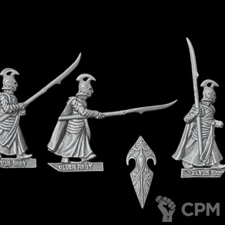 Описание картинки Elf Spearmen (old) от Орки с наГорки по цене 300руб | Свободный Рынок Миниатюр - СРМ