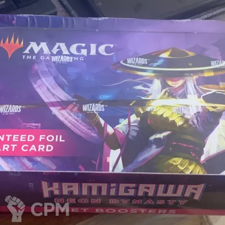 Описание картинки Дисплей сет бустеров выпуска Kamigawa Neon Dynasty на английском языке от Дауран по цене 14 990руб | Свободный Рынок Миниатюр - СРМ