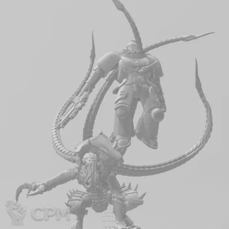 Описание картинки Lictor Hunting  (alt) / Ликтор охотится (прокси, база в комплекте) от Кузница Миниатюр по цене 350руб | Свободный Рынок Миниатюр - СРМ