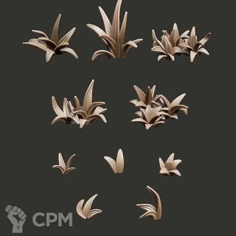 Описание картинки Grass Tufts от Орки с наГорки по цене 150руб | Свободный Рынок Миниатюр - СРМ