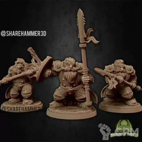 Описание картинки Empire Dwarfs Warriors - 3 Штуки от MrMetalHorror по цене 300руб | Свободный Рынок Миниатюр - СРМ