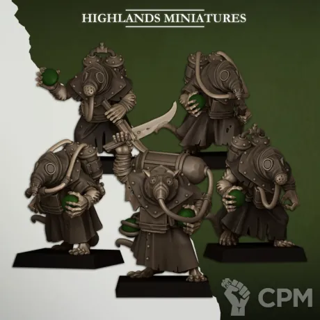 Описание картинки Acolyte Globadiers от Knight of Light по цене 400руб | Свободный Рынок Миниатюр - СРМ