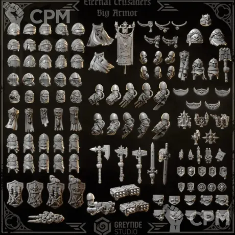 Описание картинки Black templars upgrade pack от Destr по цене 1 400руб | Свободный Рынок Миниатюр - СРМ