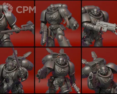 Описание картинки Assault Intercessor Squad (10 бойцов) от Tridax Forge по цене 350руб | Свободный Рынок Миниатюр - СРМ