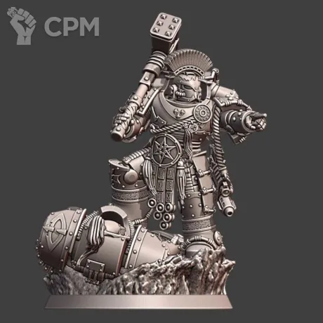 Описание картинки Praetor White Scars от @Avdohaprint по цене 700руб | Свободный Рынок Миниатюр - СРМ