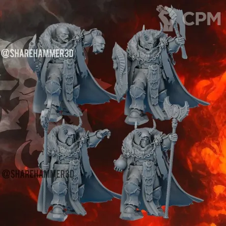 Описание картинки Sorcerer / Chaos Lord от MrMetalHorror по цене 450руб | Свободный Рынок Миниатюр - СРМ