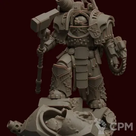 Описание картинки Legion Champion In Terminator Armour от MrMetalHorror по цене 450руб | Свободный Рынок Миниатюр - СРМ