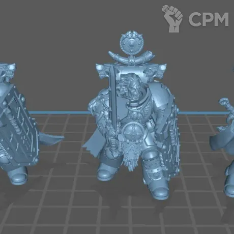 Описание картинки Space Wolvs Bladeguard Veteran Squad от MrMetalHorror по цене 650руб | Свободный Рынок Миниатюр - СРМ