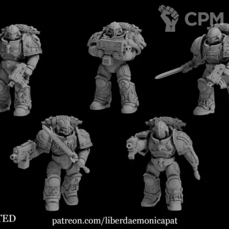 Описание картинки Space Wolves Intercessor Squad - 10 Штук от MrMetalHorror по цене 1 000руб | Свободный Рынок Миниатюр - СРМ