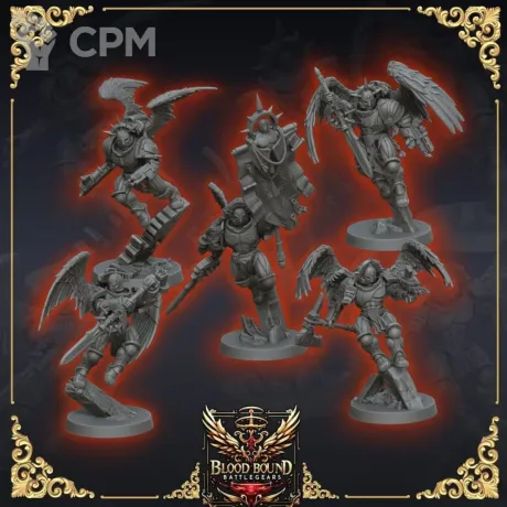 Описание картинки Sanguinary Guard - 6 Штук от MrMetalHorror по цене 800руб | Свободный Рынок Миниатюр - СРМ
