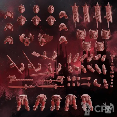 Описание картинки Sanguinary Guard от MrMetalHorror по цене 1 200руб | Свободный Рынок Миниатюр - СРМ