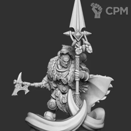 Описание картинки Space Wolves Librarian in Phibis Armour от MrMetalHorror по цене 370руб | Свободный Рынок Миниатюр - СРМ