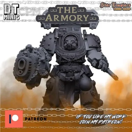 Описание картинки Black Templars Capitan in Terminator Armour от MrMetalHorror по цене 450руб | Свободный Рынок Миниатюр - СРМ