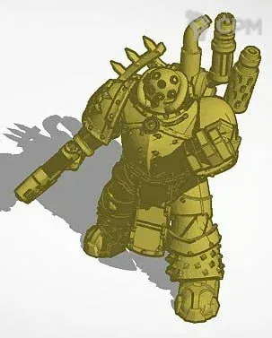 Описание картинки Plague Marine Champion от MrMetalHorror по цене 200руб | Свободный Рынок Миниатюр - СРМ