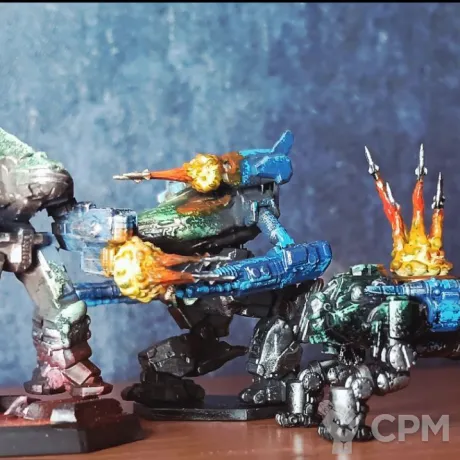Описание картинки Миньки Battletech с покрасом от Кира по цене 2 000руб | Свободный Рынок Миниатюр - СРМ