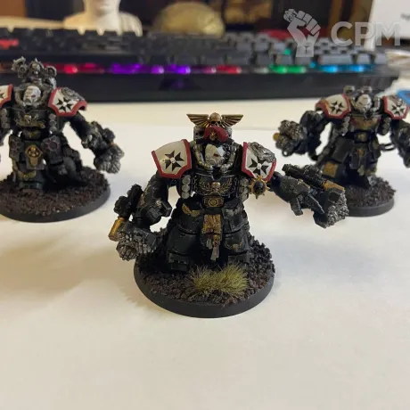 Описание картинки Centurion Assault Squad Black Templars от Drygplova по цене 3 200руб | Свободный Рынок Миниатюр - СРМ