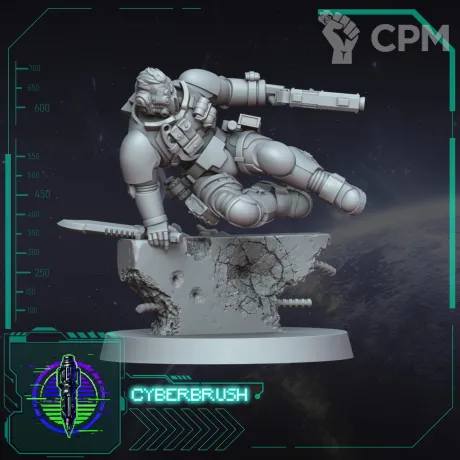 Описание картинки Raider Lieutenant от WebWay 3D по цене 450руб | Свободный Рынок Миниатюр - СРМ