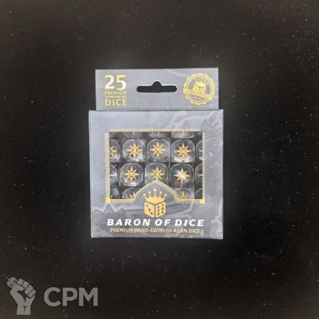 Описание картинки Набор кубов Baron Of Dice Chaos Demon - Translucent (Round Corner, x25 Dice) от Akella по цене 5 500руб | Свободный Рынок Миниатюр - СРМ