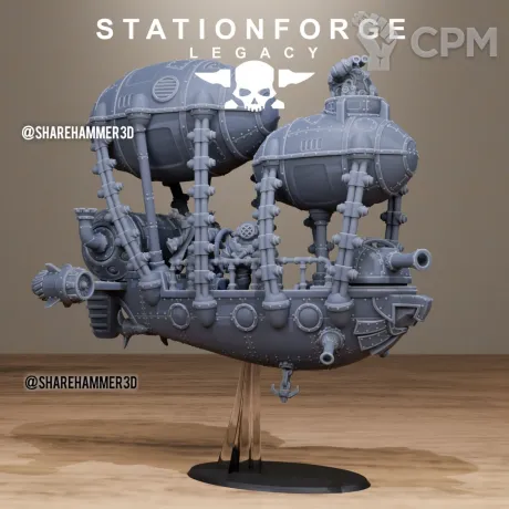 Описание картинки Arkanaut Frigate / Grundstok Gunhauler от MrMetalHorror по цене 2 000руб | Свободный Рынок Миниатюр - СРМ