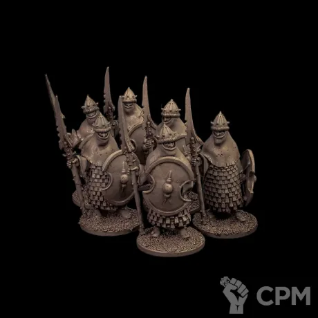 Описание картинки Chaos Spearmen от Орки с наГорки по цене 900руб | Свободный Рынок Миниатюр - СРМ