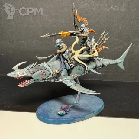 Описание картинки Idoneth Deepkin: Akhelian Allopex от PeaceMaker по цене 3 200руб | Свободный Рынок Миниатюр - СРМ