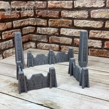 Описание картинки Баррикады, Некроны от HellHammer 3D Print по цене 755руб | Свободный Рынок Миниатюр - СРМ