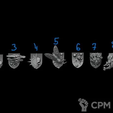 Описание картинки Щитки 1 шт. от Бруталити по цене 30руб | Свободный Рынок Миниатюр - СРМ