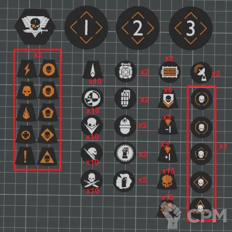 Описание картинки Токены для Kill Team от WebWay 3D по цене 2 680руб | Свободный Рынок Миниатюр - СРМ
