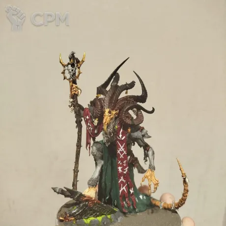 Описание картинки Vizzik Skour, Prophet of the Horned Rat от Pers по цене 10 000руб | Свободный Рынок Миниатюр - СРМ