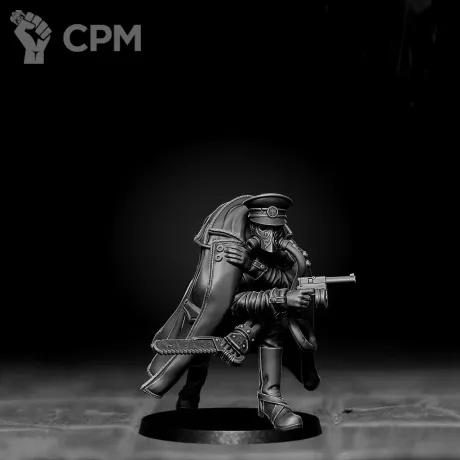 Описание картинки Cadaver Corps Technomancer от Подземный человек по цене 160руб | Свободный Рынок Миниатюр - СРМ