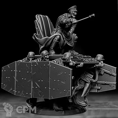 Описание картинки Ghosts of the Nomansland - Panzer Palanquin от Подземный человек по цене 1 650руб | Свободный Рынок Миниатюр - СРМ