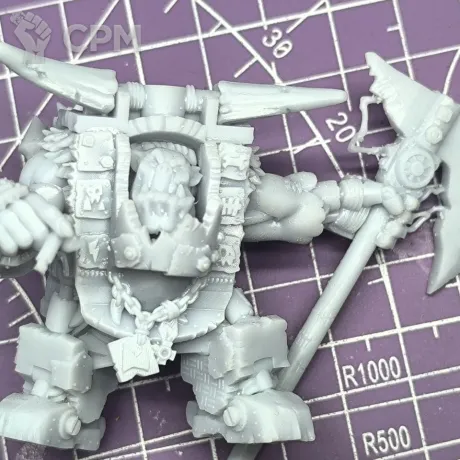 Описание картинки Warboss in Mega Armour от Taptus по цене 100руб | Свободный Рынок Миниатюр - СРМ