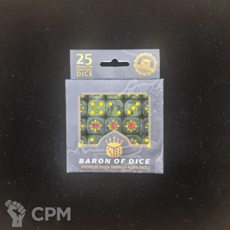 Описание картинки Набор кубов Baron Of Dice Sneaky Suns Dice (Round Corner, x25 Dice) от Akella по цене 5 500руб | Свободный Рынок Миниатюр - СРМ