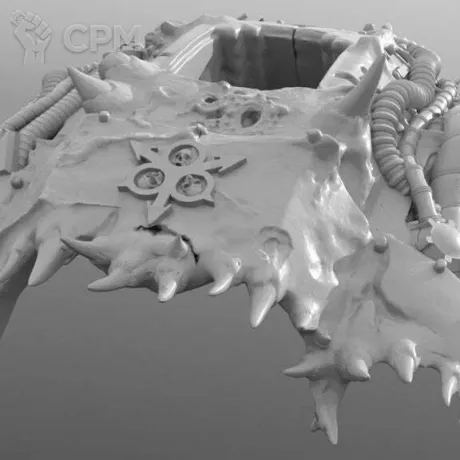 Описание картинки Chaos Knight of Nurgle Plate от MrMetalHorror по цене 600руб | Свободный Рынок Миниатюр - СРМ