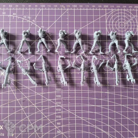 Описание картинки Necron warriors 10 штук - пачка 4 от Taptus по цене 100руб | Свободный Рынок Миниатюр - СРМ