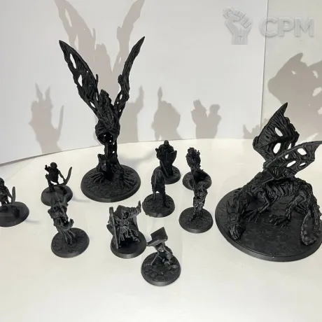 Описание картинки Банда скелетов (пехота, драконы, лич) от gatzerano по цене 100руб | Свободный Рынок Миниатюр - СРМ