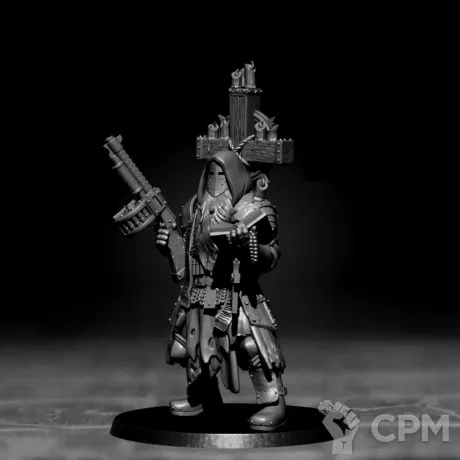 Описание картинки Trench Cleric от Подземный человек по цене 160руб | Свободный Рынок Миниатюр - СРМ